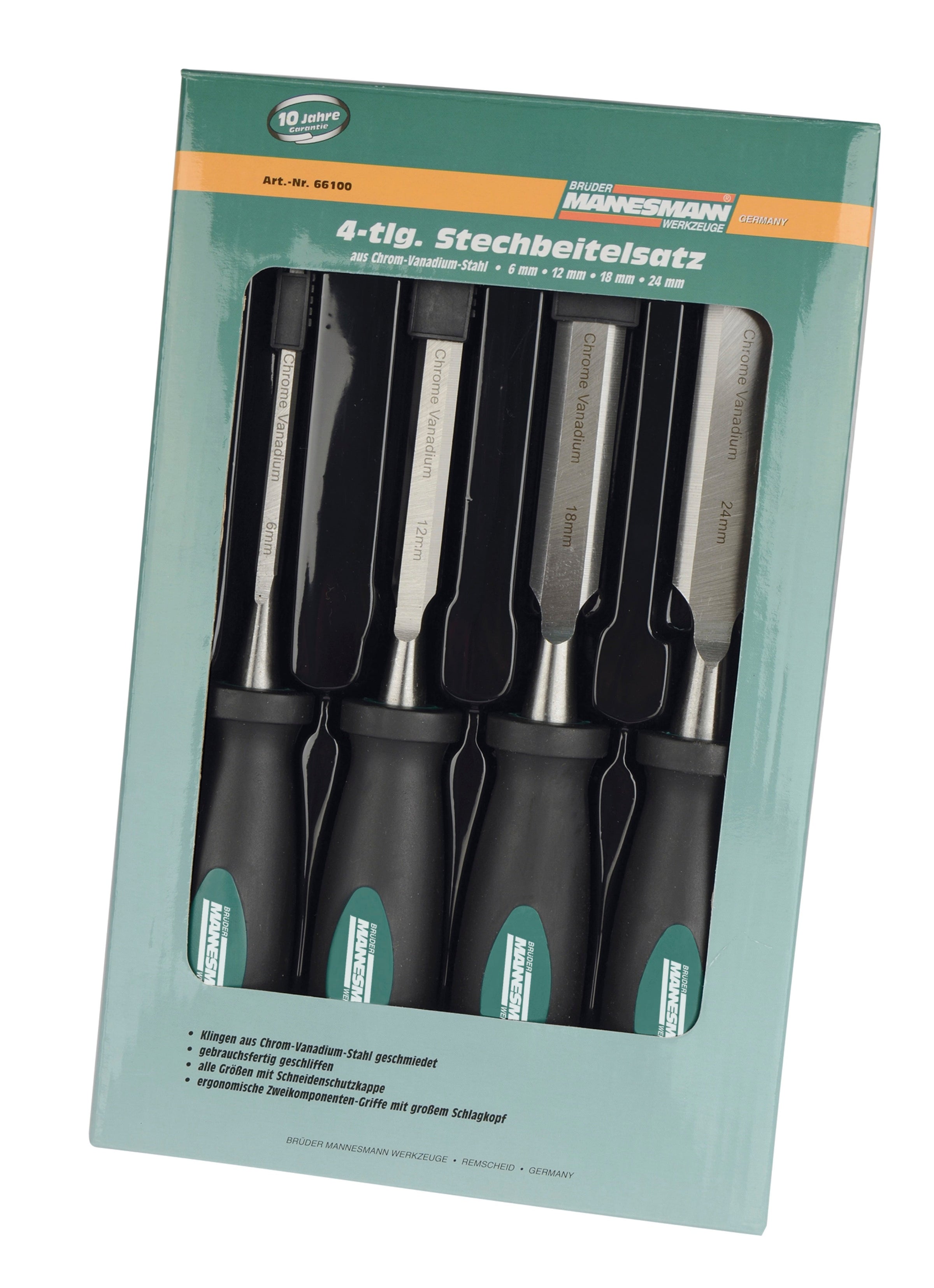 Stechbeitelsatz, 4-tlg.