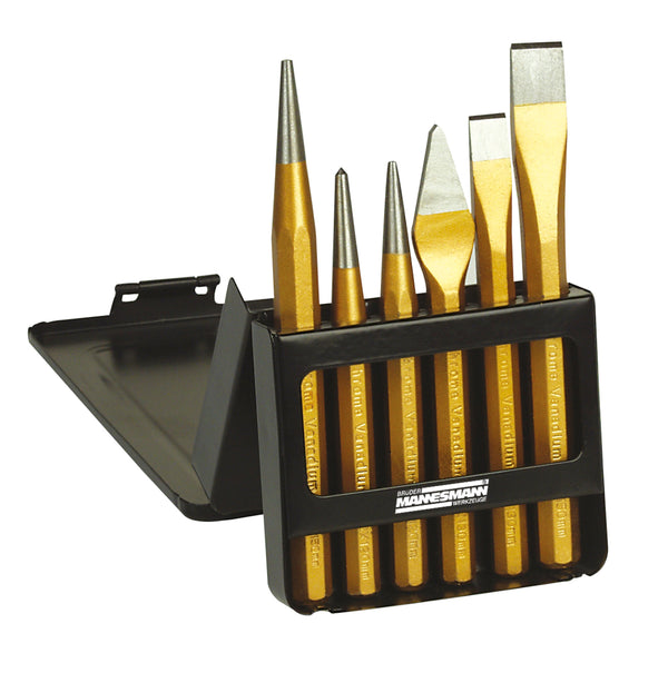 Impact tool set, 6 pieces. Punch