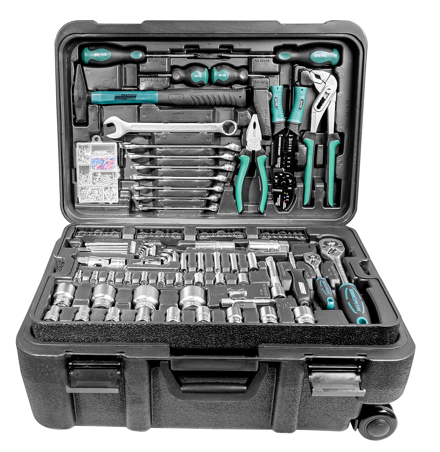 Mobile tool case, 122 pieces.