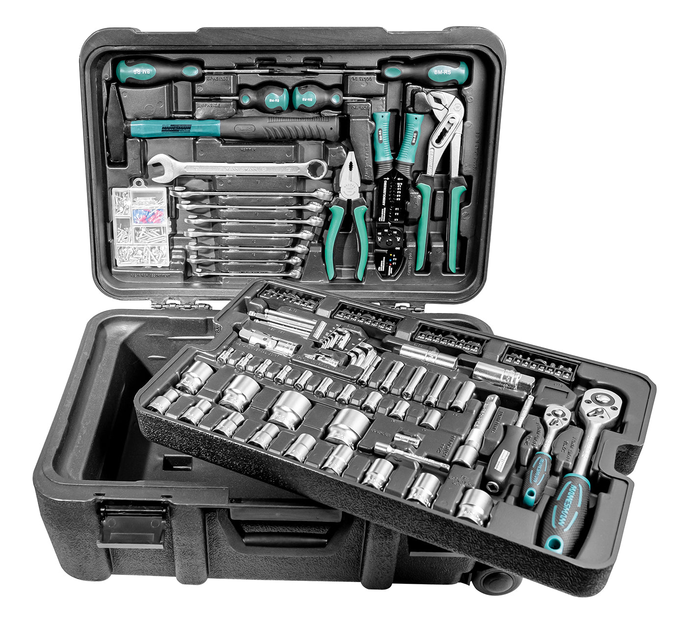 Mobile tool case, 122 pieces.