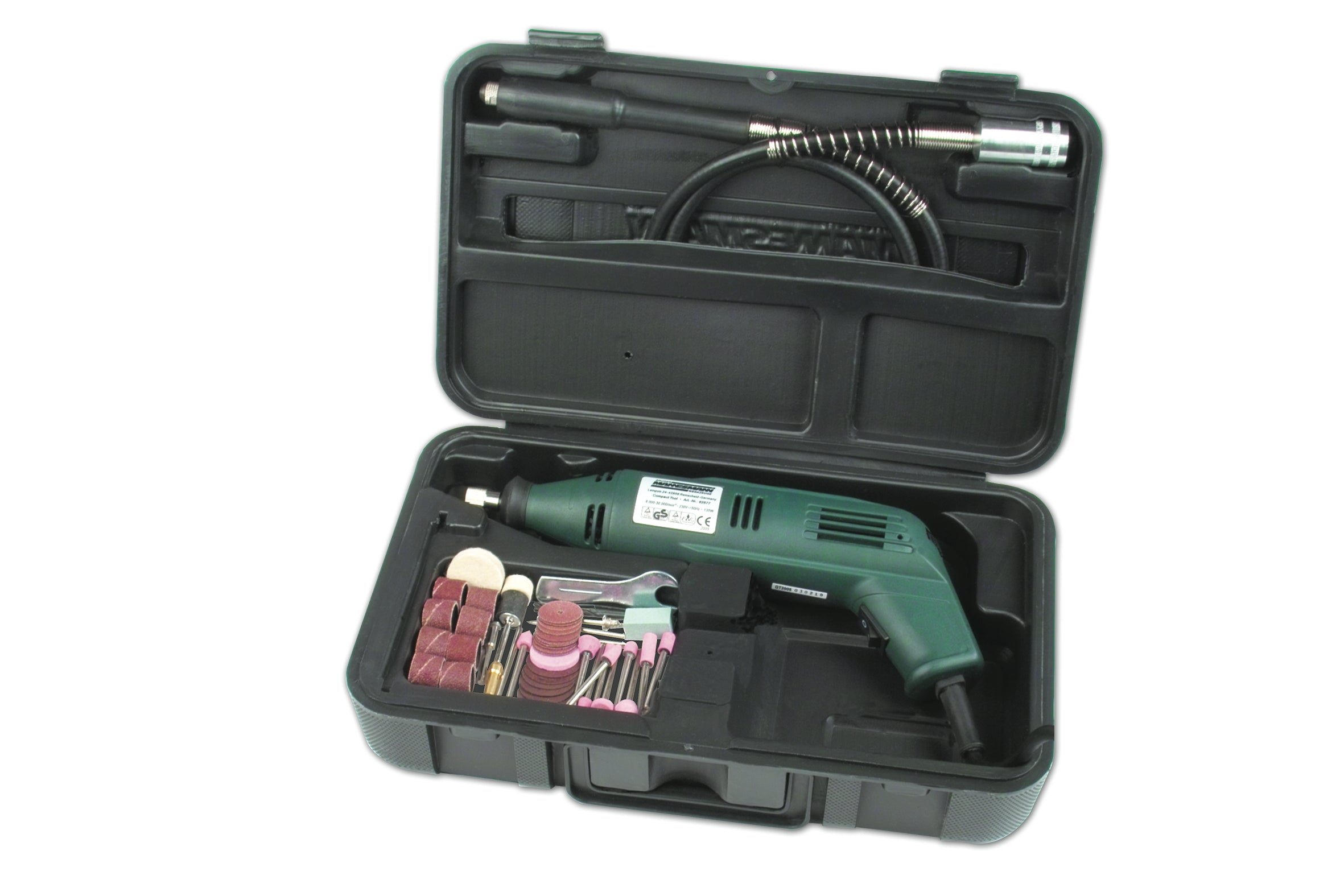 Fast grinding device 135 W, with flexible shaft,