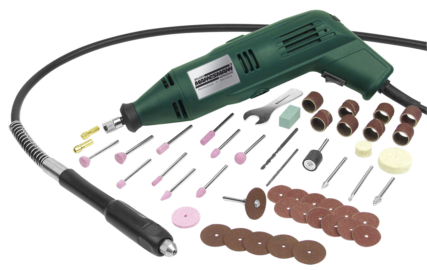 Fast grinding device 135 W, with flexible shaft,