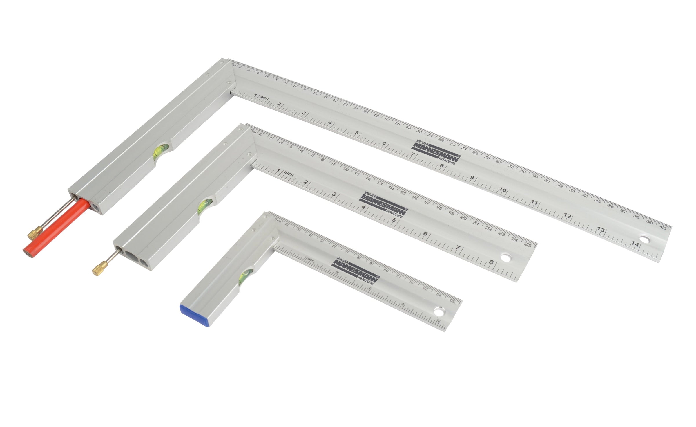 Jeu d'équerres d'arrêt, 3 pièces.