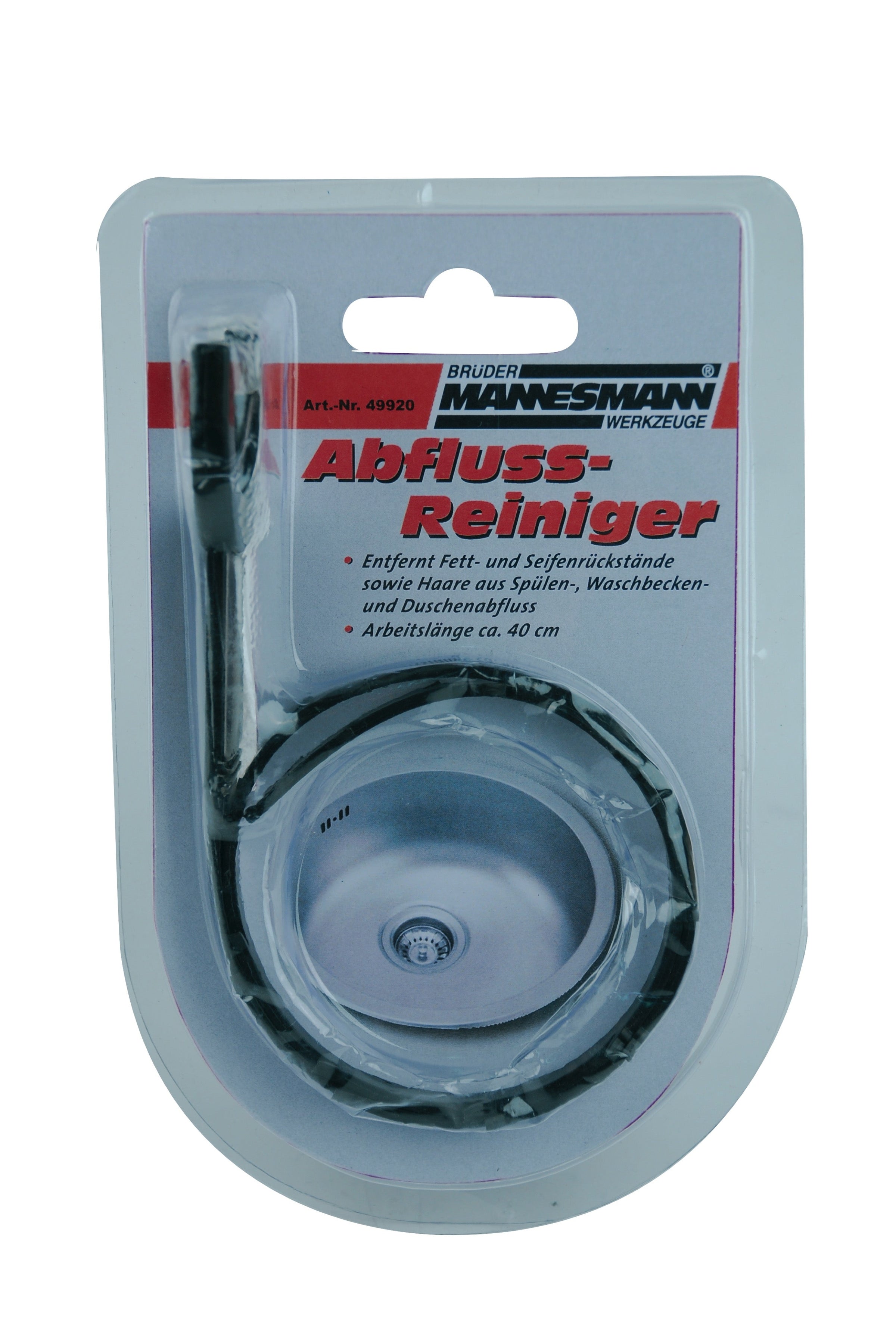 Mini tige de nettoyage de tuyaux d'environ 50 cm de long.