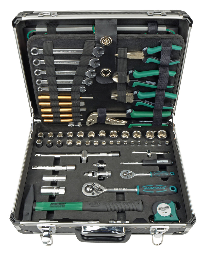 Aluminum tool case, equipped, 160 pieces.