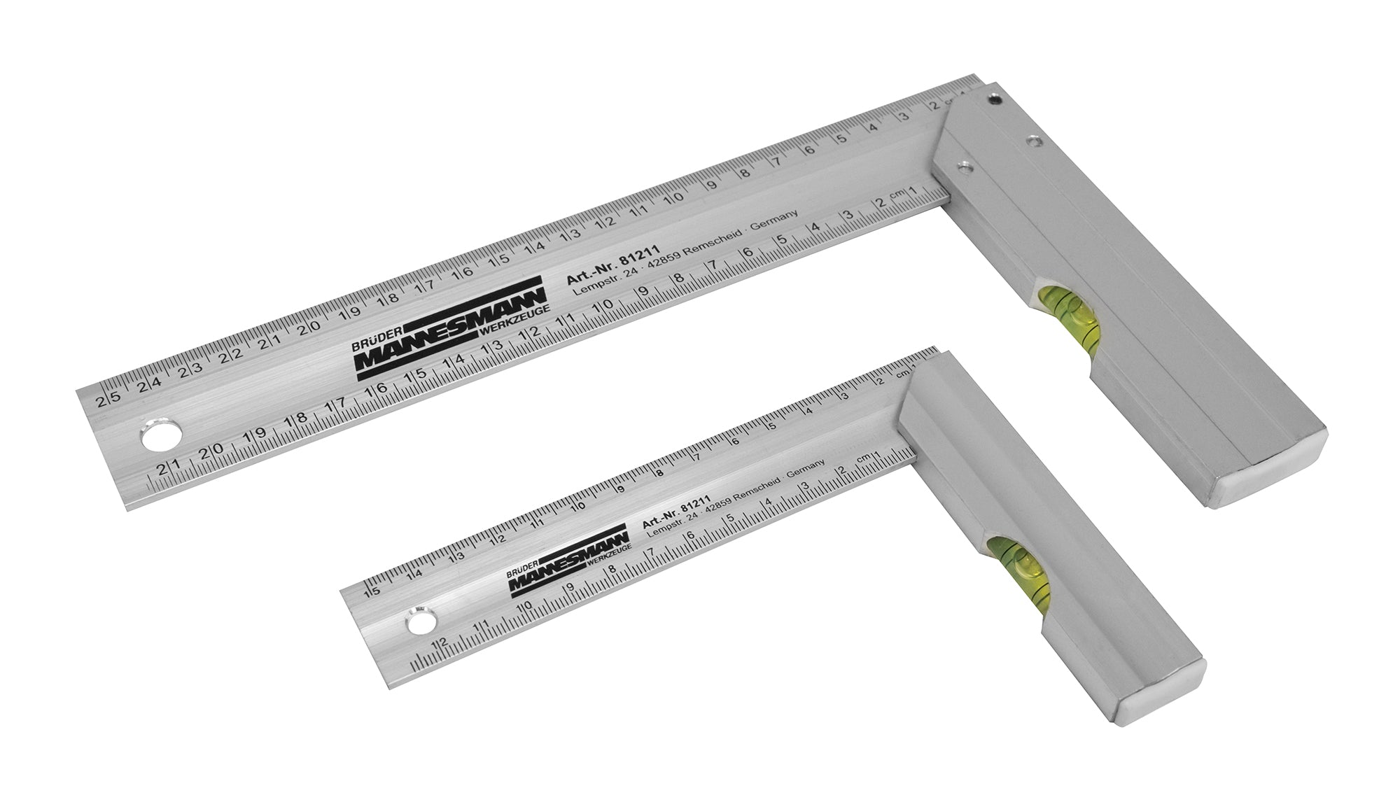 Jeu d'équerres d'arrêt, 2 pièces.