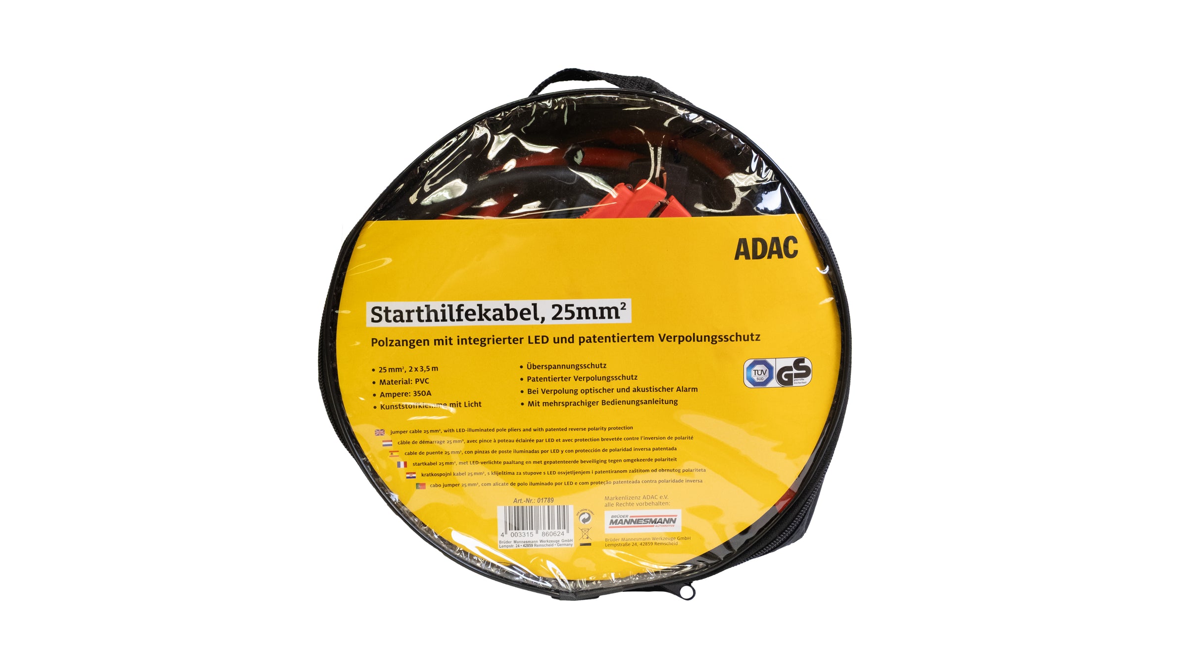 Câbles de démarrage de 25 mm², conception ADAC