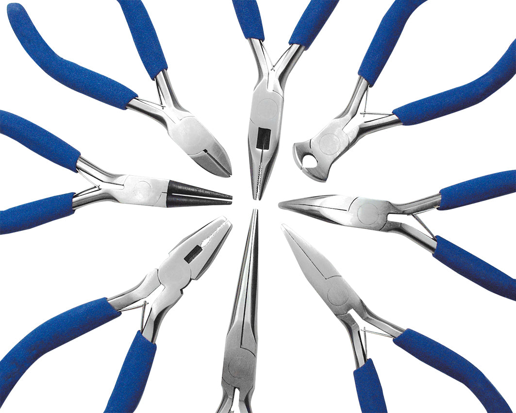 Electronics pliers set 8 pieces,