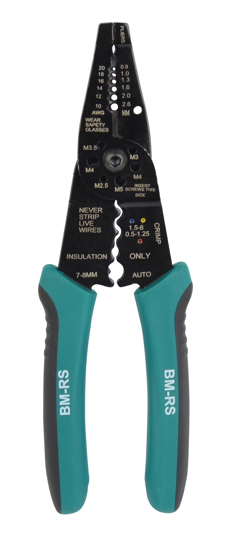 Wire stripper and clamping pliers
