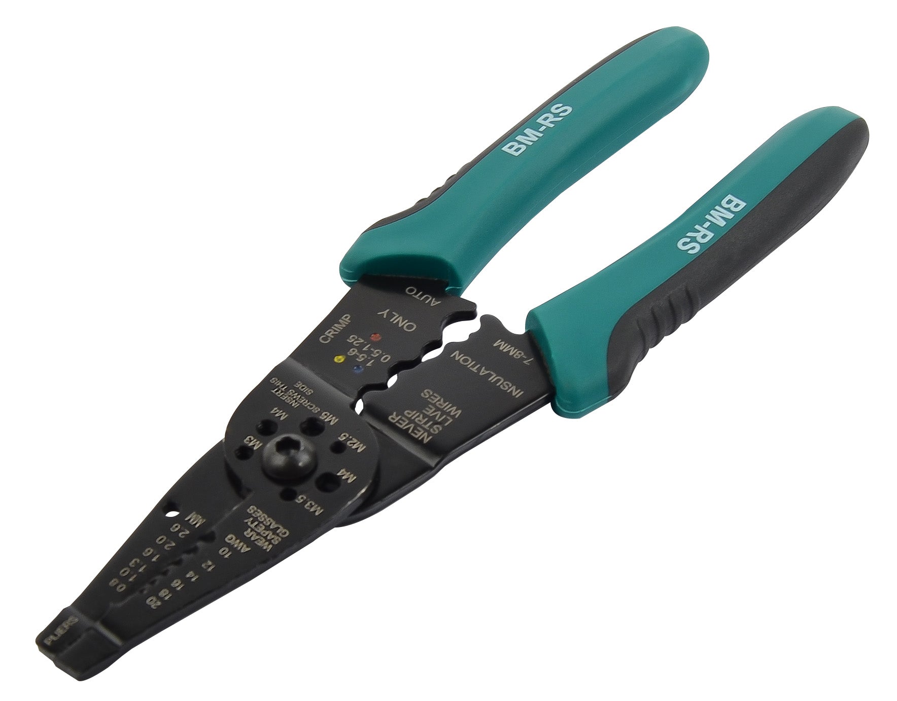Wire stripper and clamping pliers