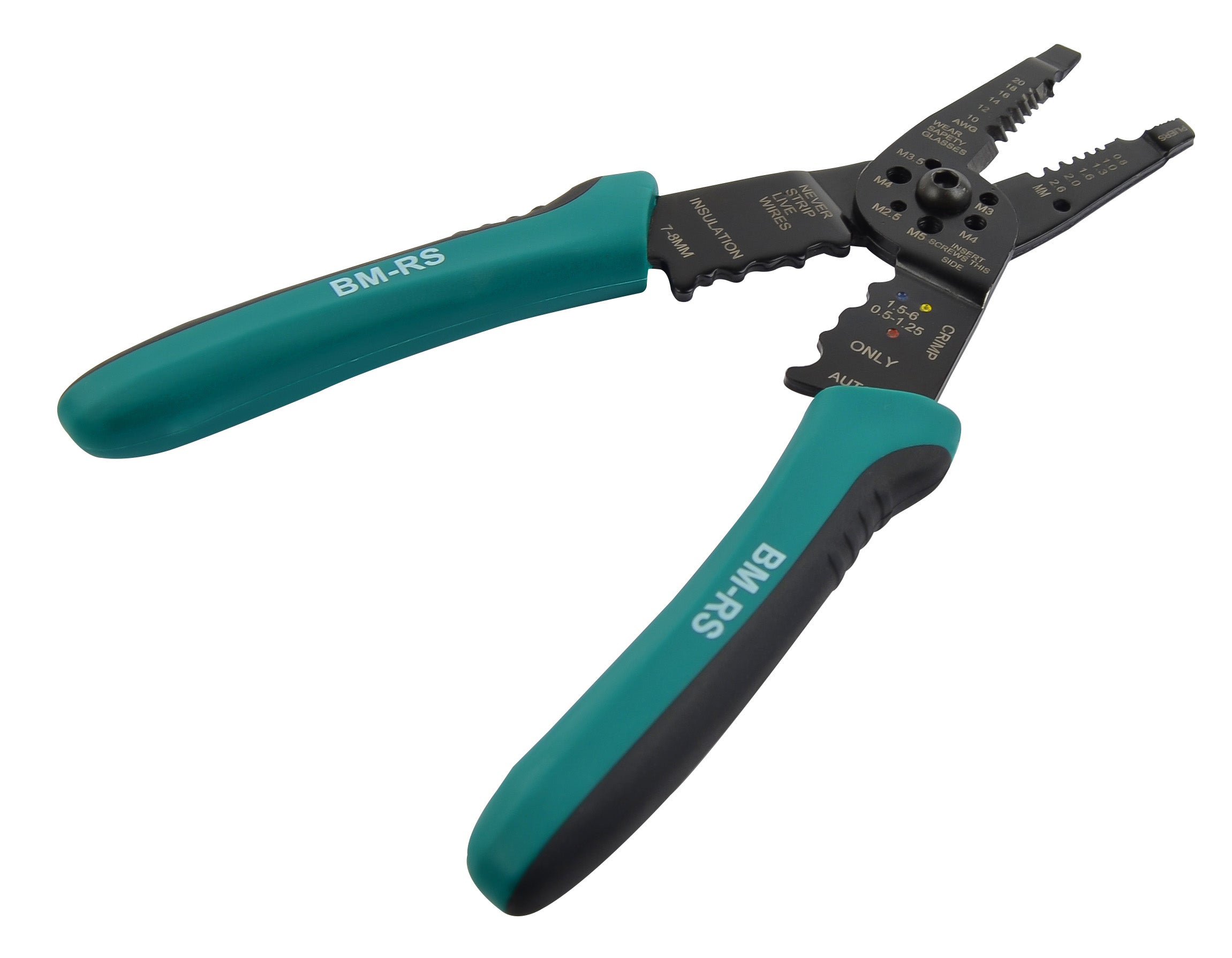 Wire stripper and clamping pliers
