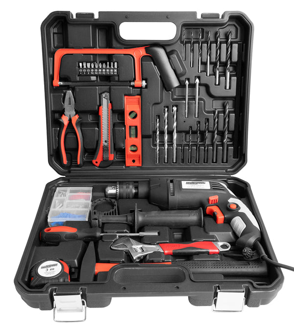 Tool case, 36 pieces. with impact drill