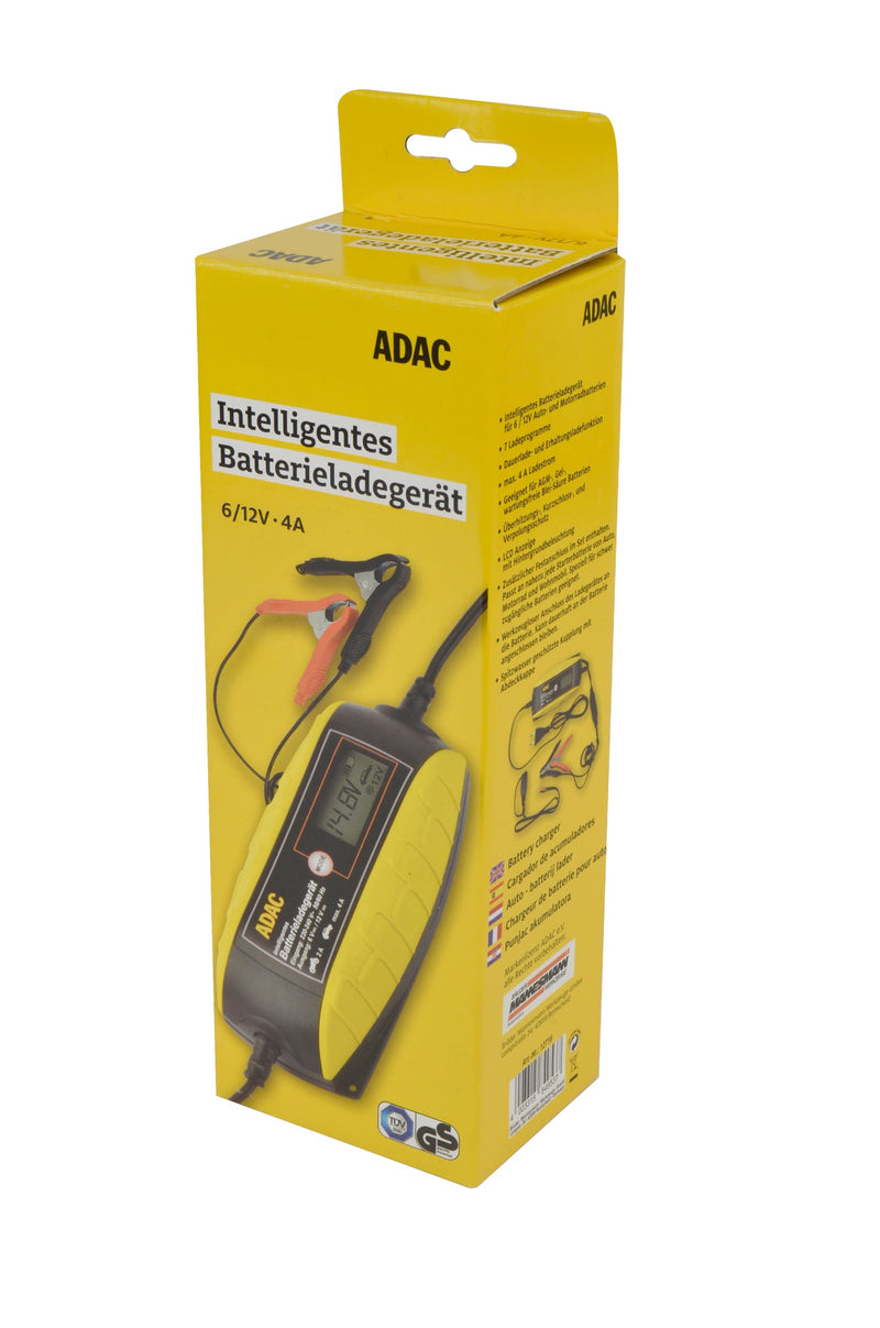 ADAC battery charger 6/12V with comfort clamp