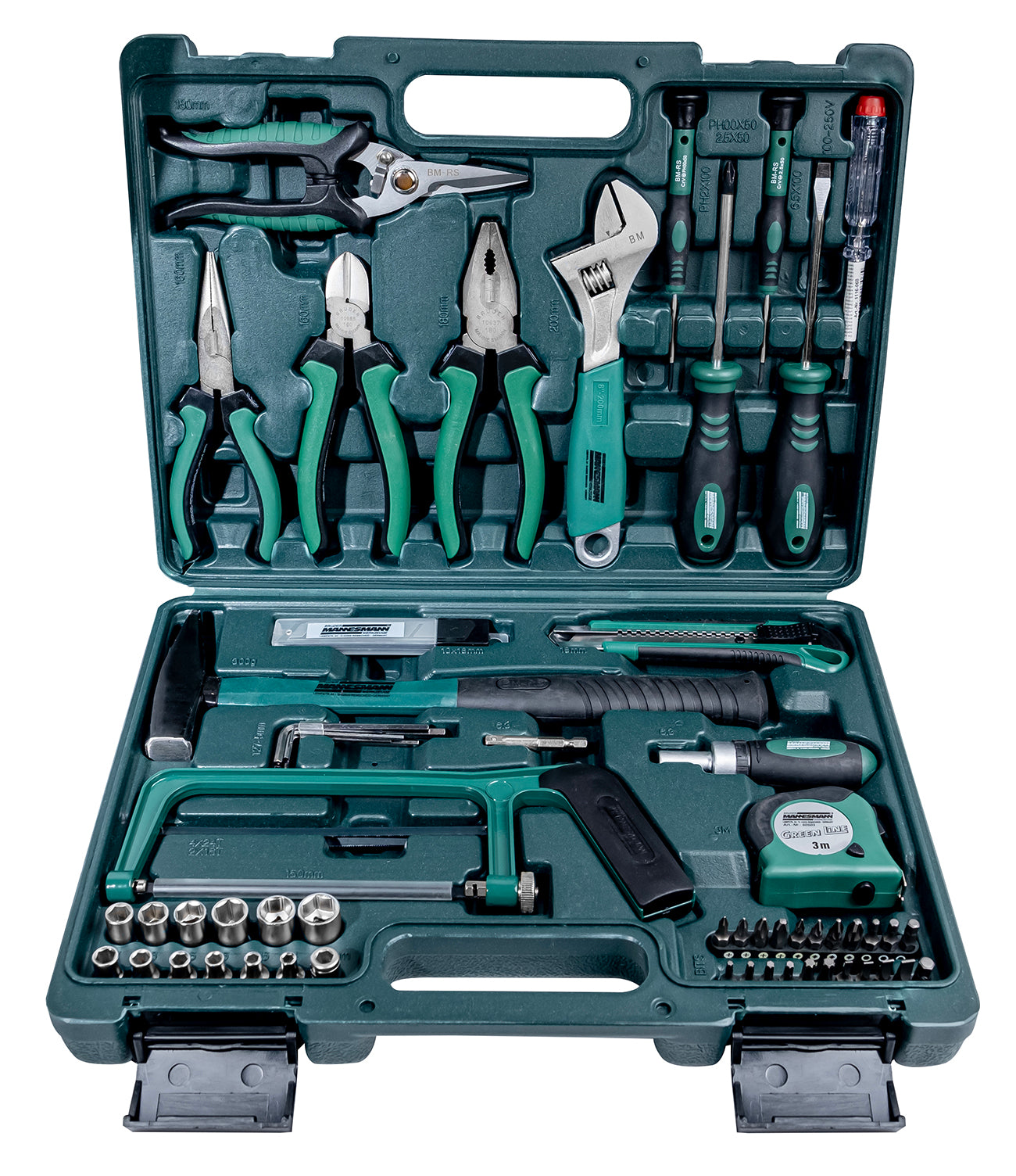 Mallette à outils, 74 pièces.