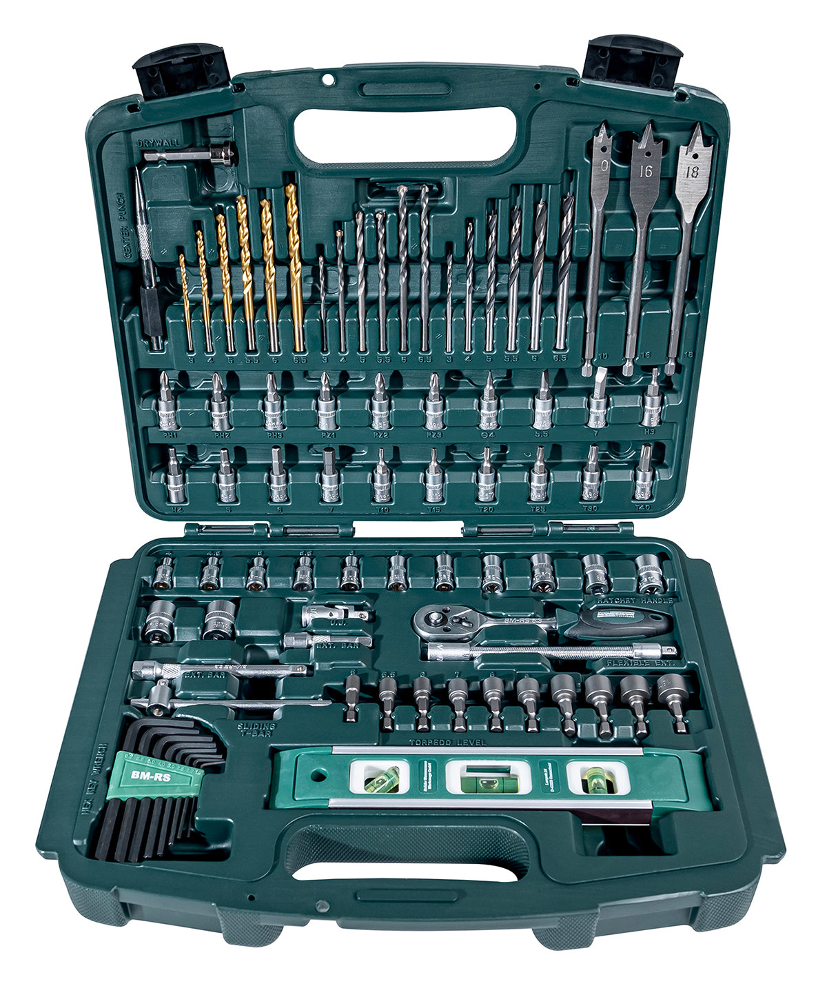 Boîte à outils, 163 pièces.