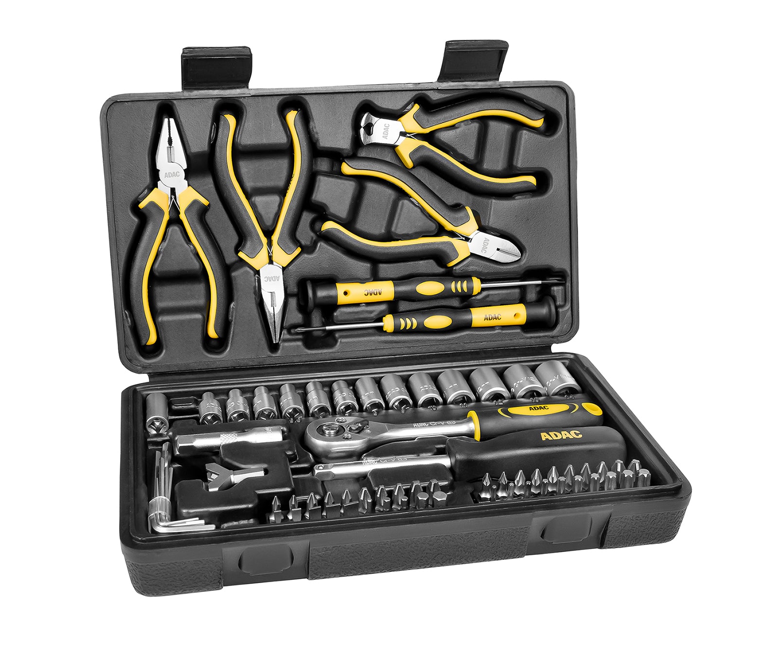 Coffret de clés à douille et embouts, 71 pièces