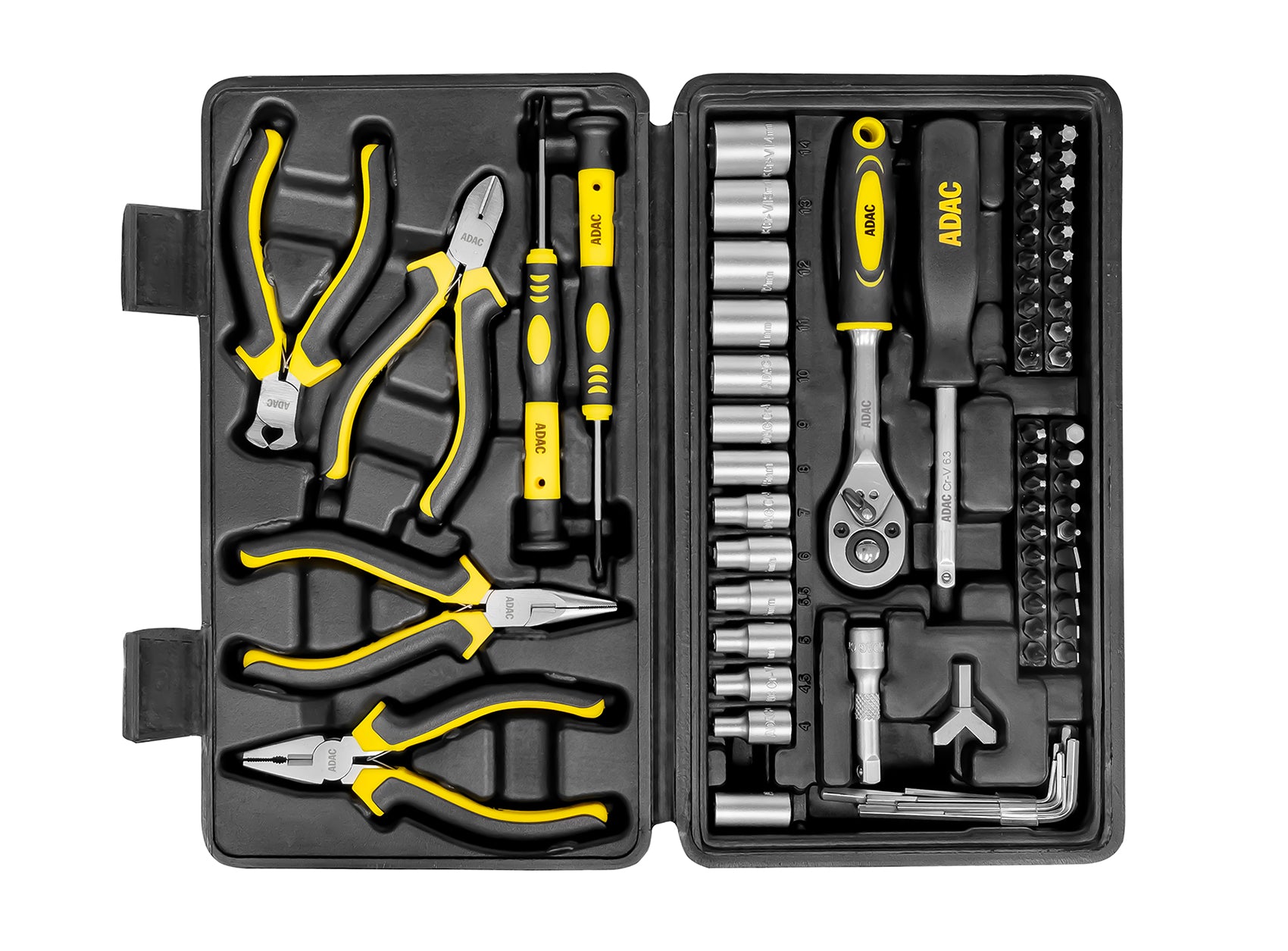 Coffret de clés à douille et embouts, 71 pièces