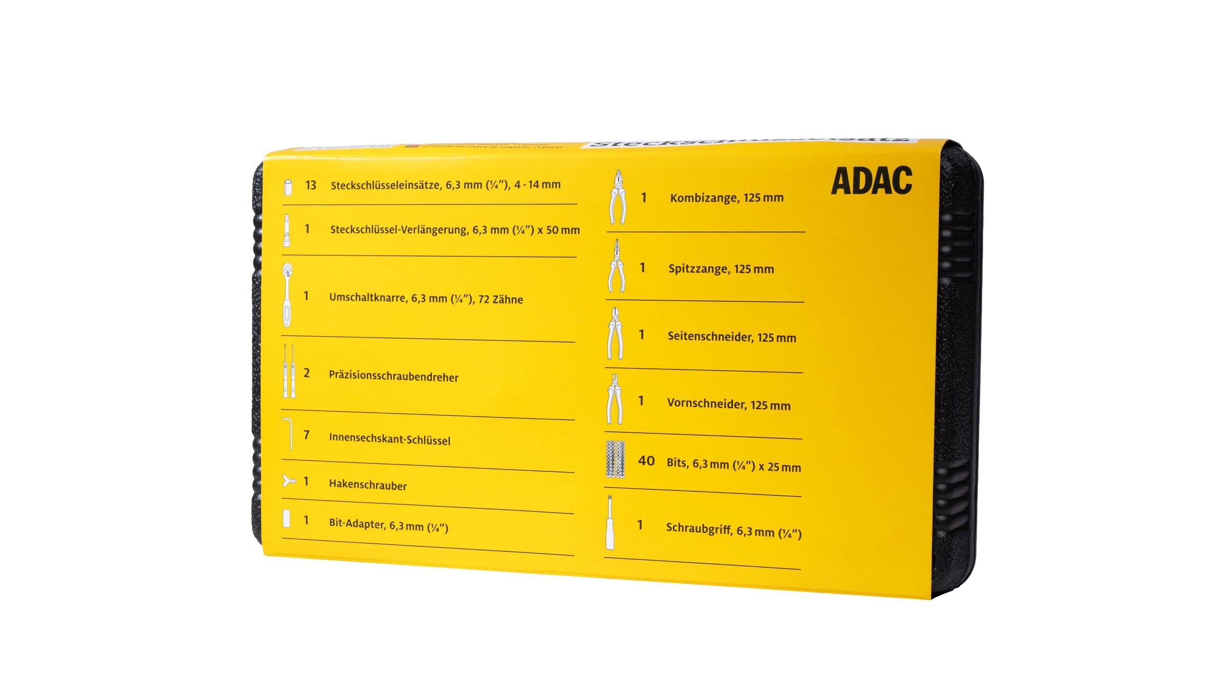 Coffret de clés à douille et embouts, 71 pièces