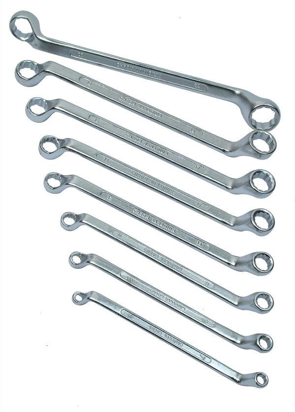 Lot de clés polygonales, 8 pces, 6-22 mm, CrV, GS