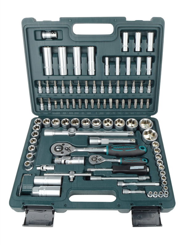 Socket set 1/4"+1/2" 94 pieces,