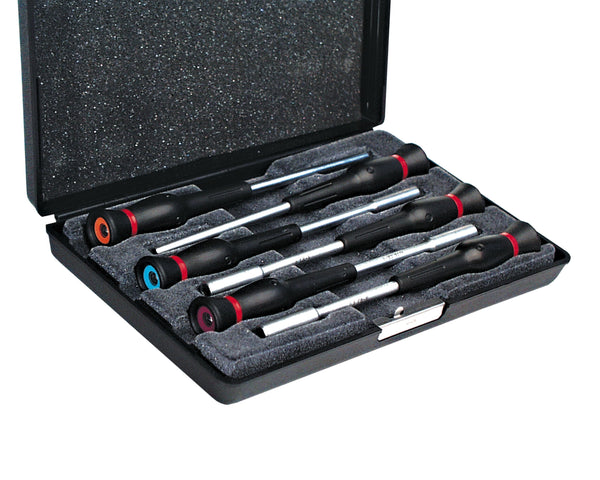 Screwdriver socket set, 6 pieces.