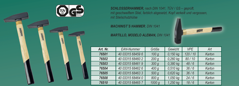 Schlosserhammer 200 g