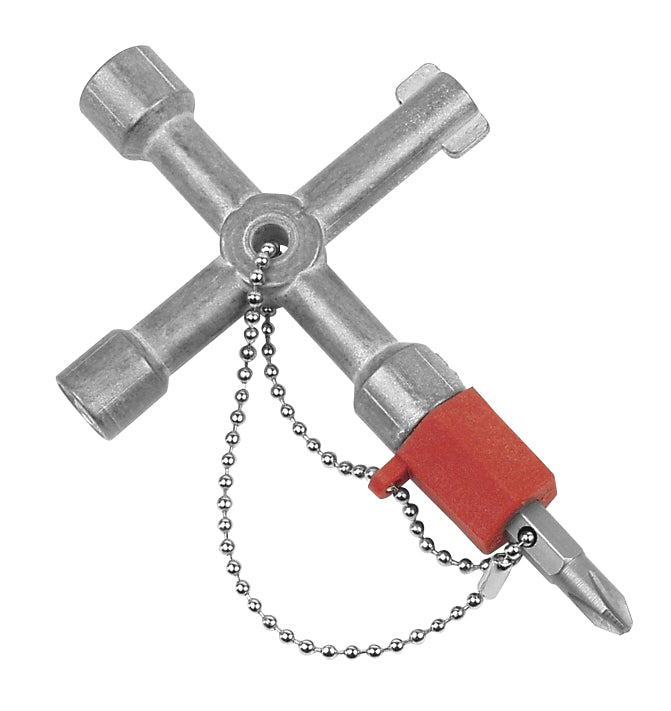 Mini clé en croix avec chaîne
