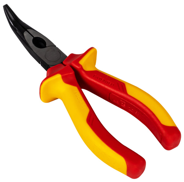 Telephone pliers, VDE, 6", curved