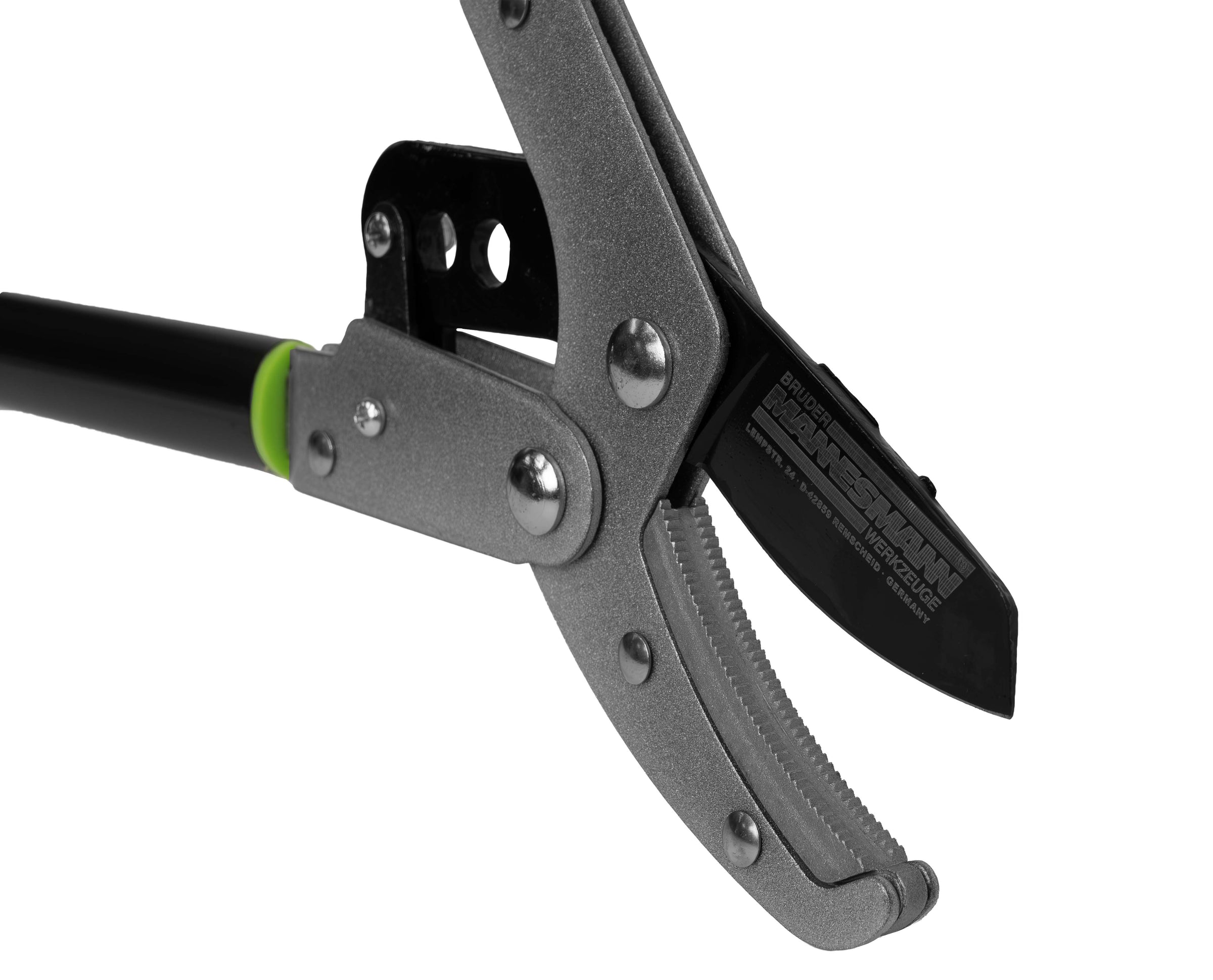 Anvil pruning shears with ratchet