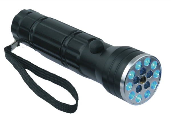 Lampe de poche avec LED + UV + laser