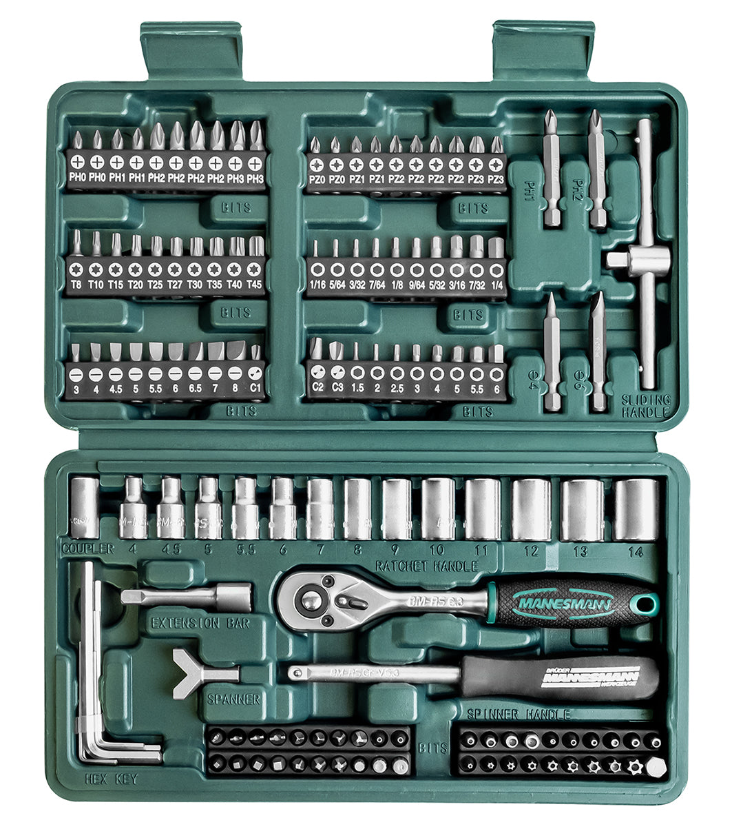 Box Socket Bit Wrench 130 pieces Socket wrench and bit set