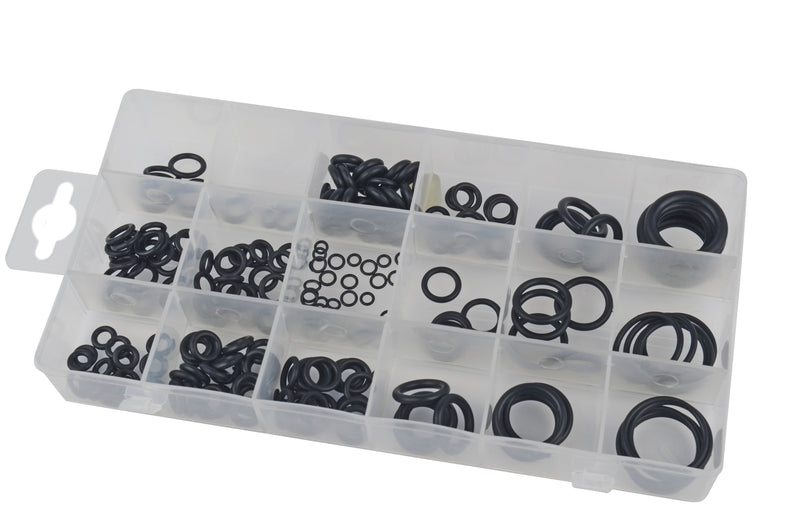 O-ring assortment, 225 pieces.