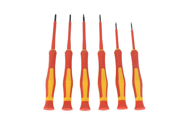 Precision engineer's screwdriver set VDE, 6 pieces.