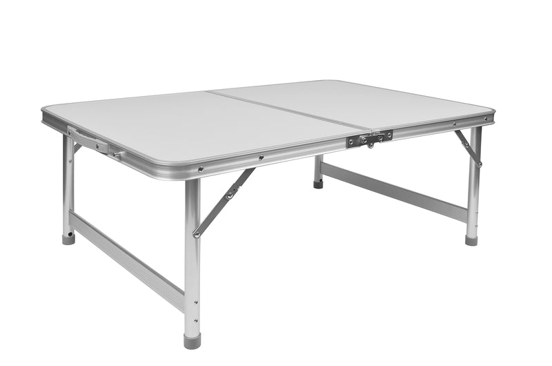Aluminum camping table, foldable