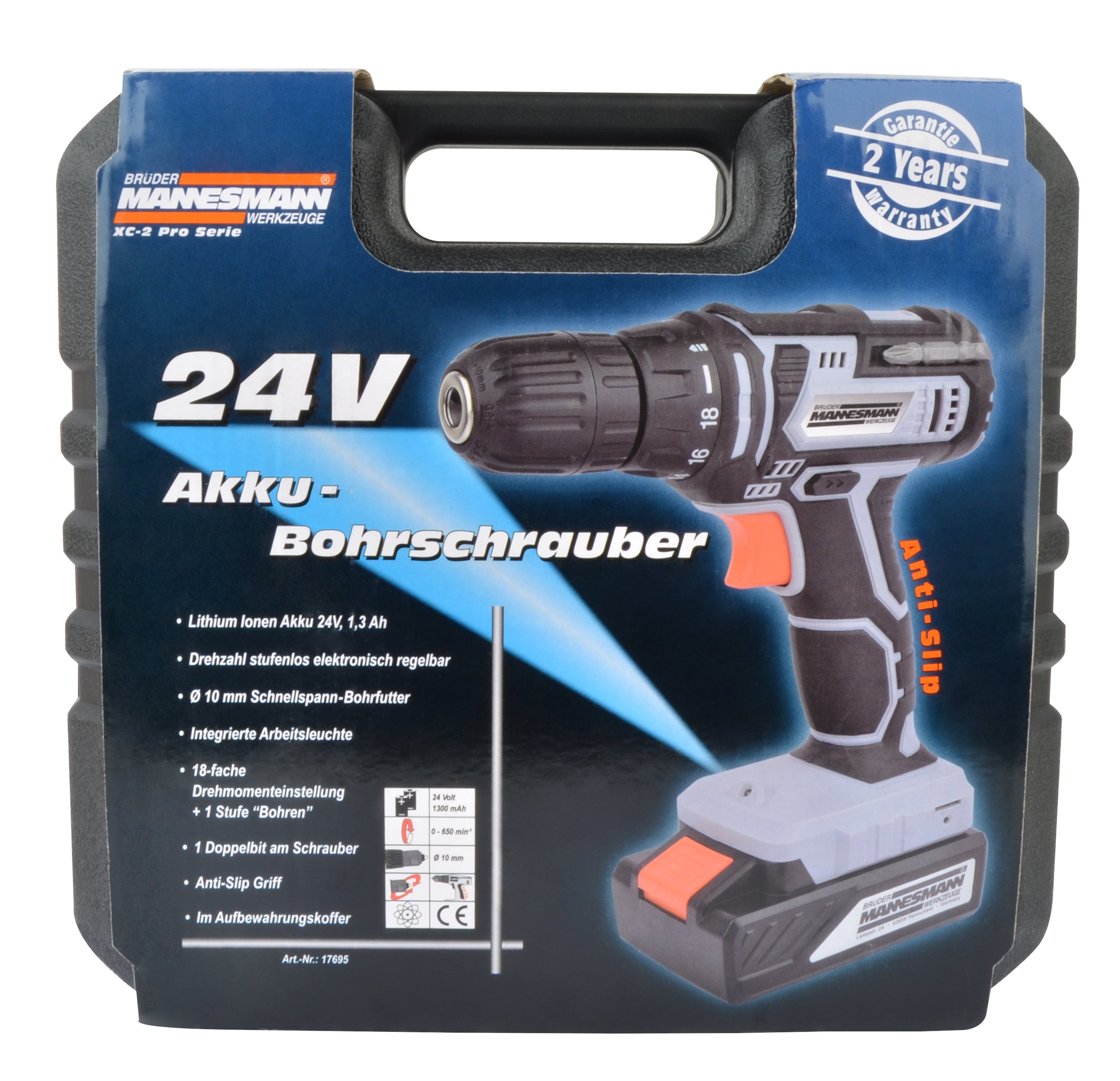 Perceuse/visseuse sans fil 24V, Li-ion, 1 batterie