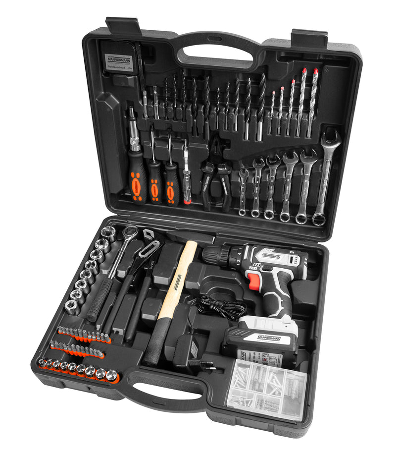 Tool case, 75 pieces. with cordless drill