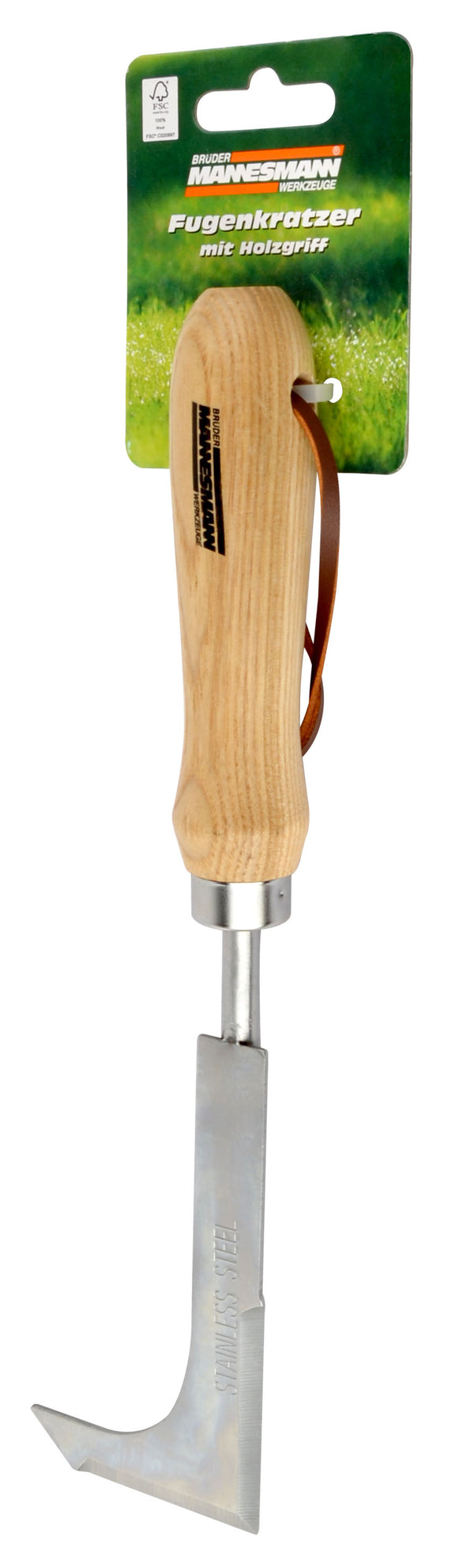 Joint scraper, with wooden handle