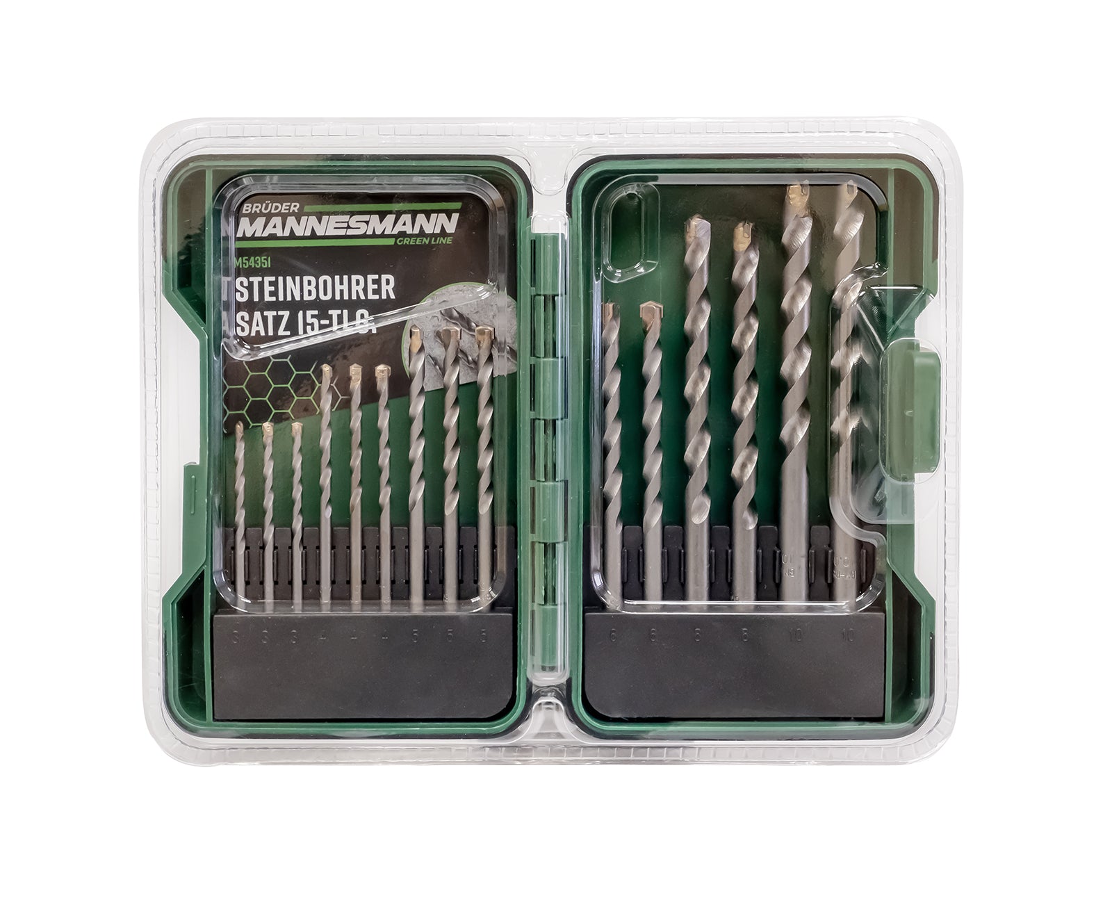 Steinbohrer-Set, 15-tlg.