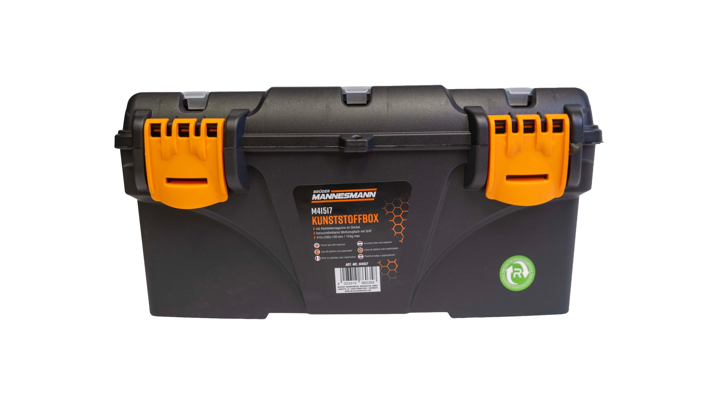 Boîte en plastique avec organiseur 410 x 209 x 195 mm