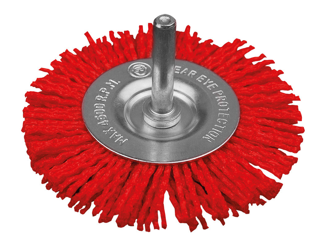 Nylon grinding brush set 3 pieces.