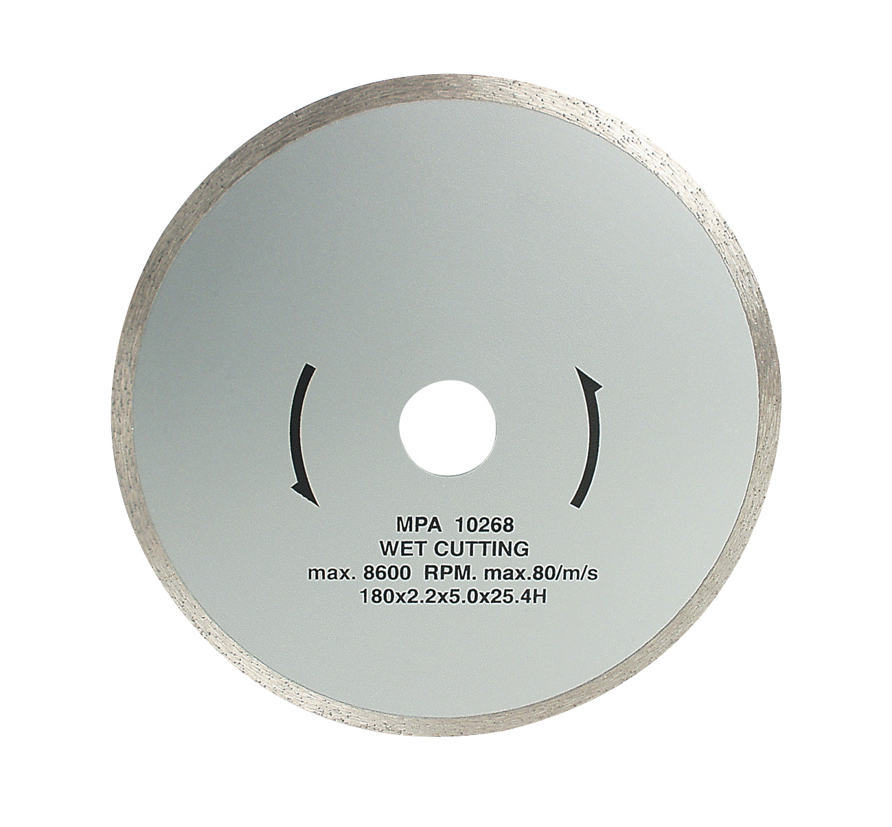 Replacement diamond cutting disc 180 x 25.4 mm,