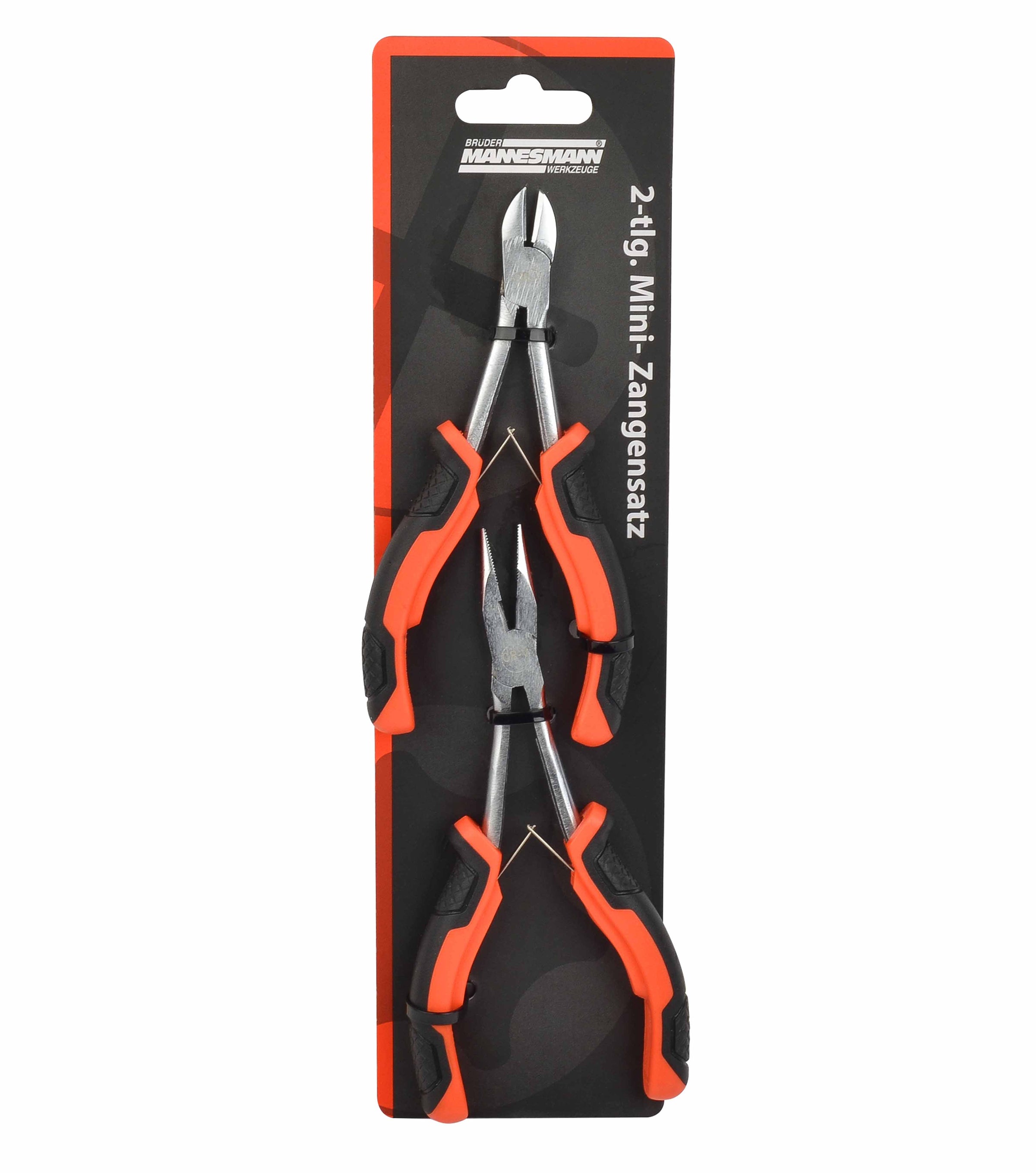 Mini pliers set, 2 pieces, extra long version